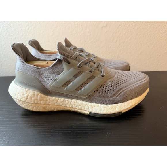 adidas Shoes - Adidas Ultraboost 21 Running Shoes Womens Size 6.5 Gray Primeknit Boost FY0404